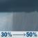 Tuesday: A chance of rain showers. Mostly cloudy, with a high near 60. North wind around 6 mph. Chance of precipitation is 50%. New rainfall amounts less than a tenth of an inch possible. Tuesday: Chance Rain Showers